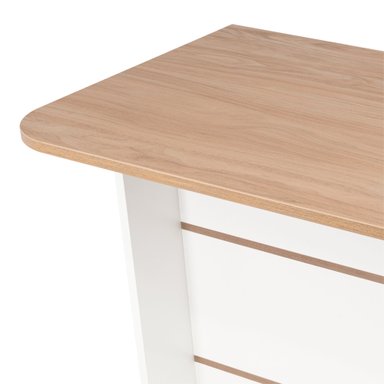 ISLA DE COCINA FENDI BLANCO Y CASTAÑO 90X120X60 CM - 7