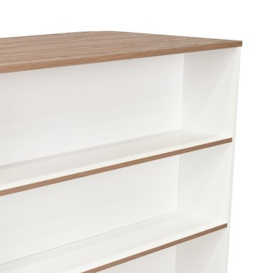 ISLA DE COCINA FENDI BLANCO Y CASTAÑO 90X120X60 CM - 8