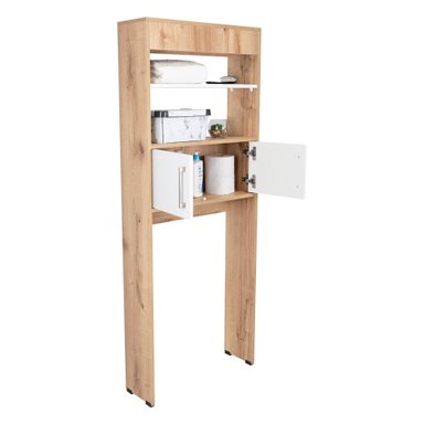 ESTANTE WC MADRID 2 PUERTAS 160X62,4X20,3 CM DUNA Y BLANCO - 11