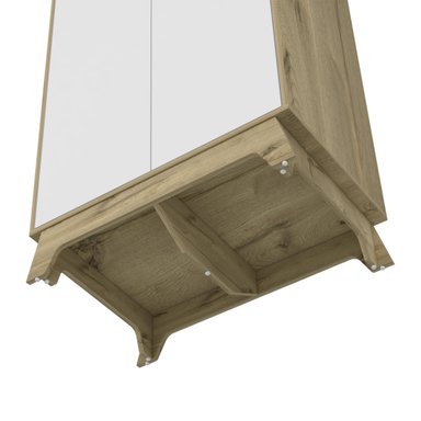 CLOSET Z-81 2 PUERTAS 2 CAJONES BLANCO Y DUNA - 8