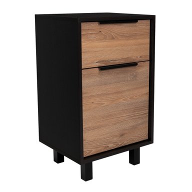 VELADOR KAIA 1 CAJON 1 PUERTA WENGUE Y MIEL 70X41X36 CM - 3