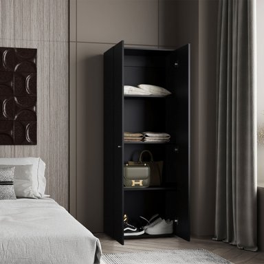 CLOSET 2 PUERTAS TUHOME 170X60X40,2 CM WENGUE - 6