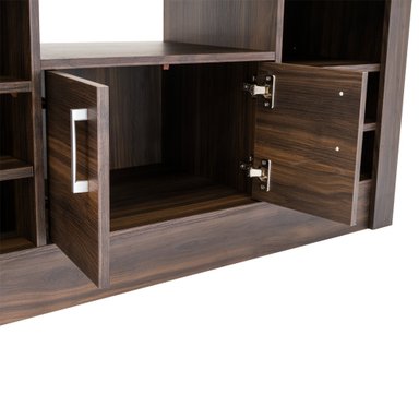 RACK TV50 ROMAZINO CAFE OSCURO 2 PUERTAS - 2