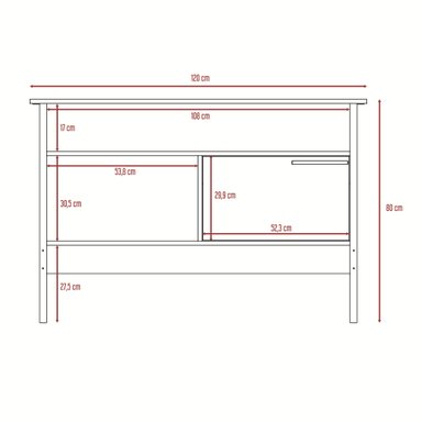 ARRIMO 1 PUERTA MAGNUM 80X120X35 CM MIEL - 3