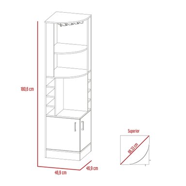 BAR ESQUINERO KAVA BEIJING WENGUE 180,6X46,9X46,9 CM - 10