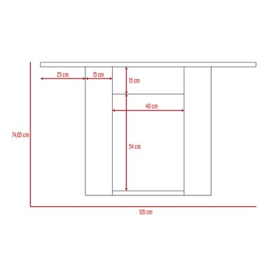 MESA DE COMEDOR VOLTERRA 4 PUESTO 74X120X85 CM WENGUE - 7
