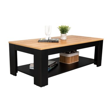 MESA DE CENTRO CECIL 120X60X41,5 CM FRESNO Y WENGUE - 1
