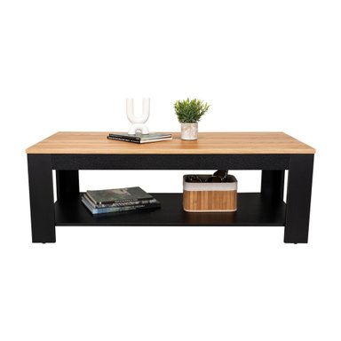 MESA DE CENTRO CECIL 120X60X41,5 CM FRESNO Y WENGUE - 3