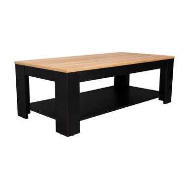 MESA DE CENTRO CECIL 120X60X41,5 CM FRESNO Y WENGUE - 4