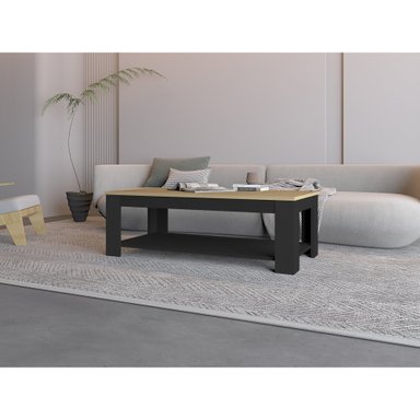 MESA DE CENTRO CECIL 120X60X41,5 CM FRESNO Y WENGUE - 9