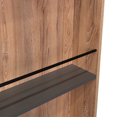 BAR ESQUINERO SALEM 2 CAJONES MIEL Y PLOMO 180X50X50 CM - 9