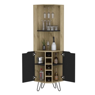 BAR ESQUINERO AUDRA 180X45X45 CM DUNA Y WENGUE - 1