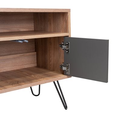 RACK TV 55' VASSEL MIEL Y PLOMO 4 PUERTAS 60,6X123,5X38,6 CM - 9