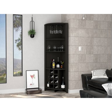BAR ESQUINERO ESSENTIAL WENGUE 180X49X49 CM - 1