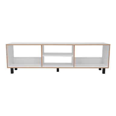RACK TV 70' 160X47,5X35 CM BLANCO Y DUNA - 6