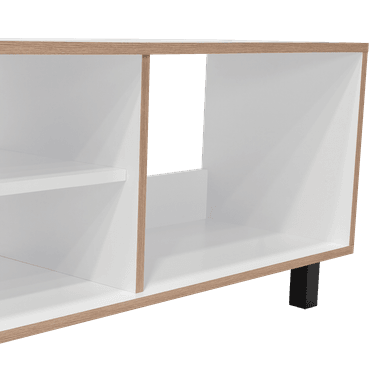 RACK TV 70' 160X47,5X35 CM BLANCO Y DUNA - 7