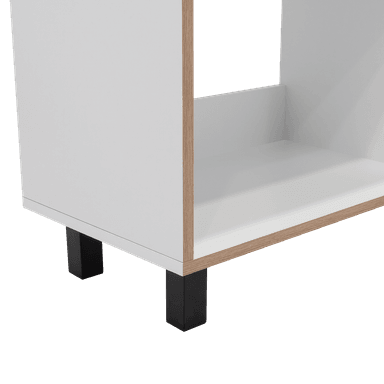 RACK TV 70' 160X47,5X35 CM BLANCO Y DUNA - 8