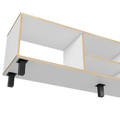 RACK TV 70' 160X47,5X35 CM BLANCO Y DUNA - 10