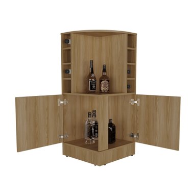 BAR BAJO ESQUINERO 8 BOTELLEROS JAKES 2 PUERTAS FRESNO - 1