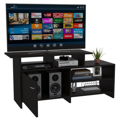 RACK TV 32' LIMA 1 PUERTA 54,4X119X35,2 CM WENGUE - 1