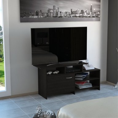 RACK TV 32' LIMA 1 PUERTA 54,4X119X35,2 CM WENGUE - 5