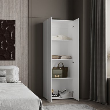 CLOSET 2 PUERTAS TUHOME 170X60X40,2 CM BLANCO - 7