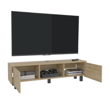 RACK TV 65' PISO O FLOTANTE GLEN 26,8X125,1X29,7 CM FRESNO EUROPEO - 3