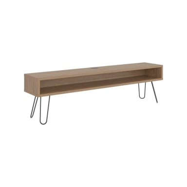 RACK TV75' LUFT DELGADO PATA ACERO ALTA 49,5X180X35 CM MIEL - 1