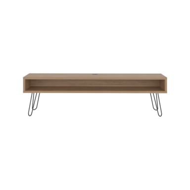 RACK TV75' LUFT DELGADO PATA ACERO ALTA 49,5X180X35 CM MIEL - 2