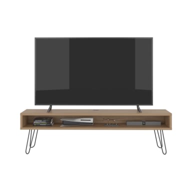 RACK TV75' LUFT DELGADO PATA ACERO ALTA 49,5X180X35 CM MIEL - 3