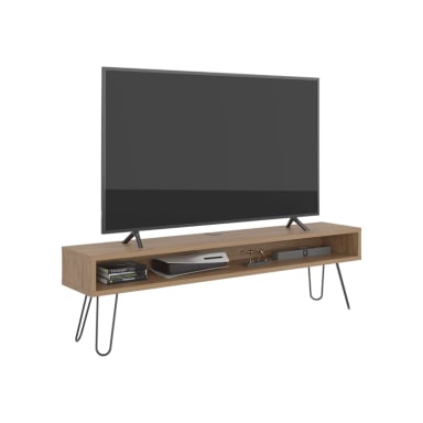 RACK TV75' LUFT DELGADO PATA ACERO ALTA 49,5X180X35 CM MIEL - 4