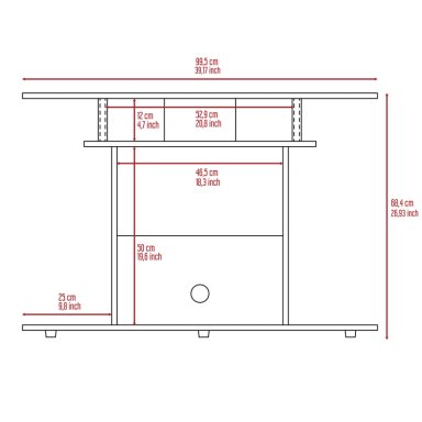 RACK TV40' INVY 68,4X99,5X37,5 DUNA - 7