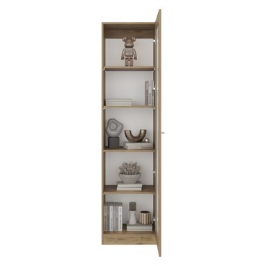 ESTANTE VITRINA 1 PUERTA HOME-E6 MILAN Y BLANCO 180,6X45X31,3 CM - 4