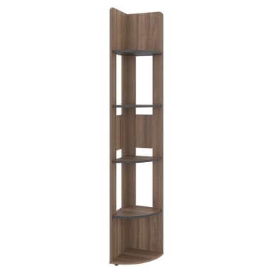 ESTANTE ESQUINERO HOME-E7 AVELLANA Y WENGUE 180,6X30,0X30,0 CM - 4