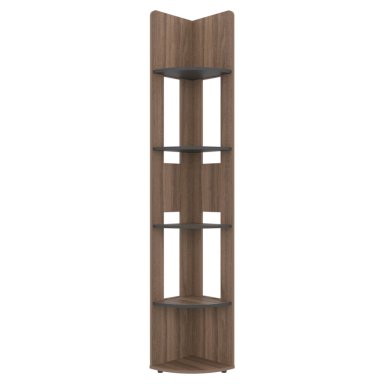 ESTANTE ESQUINERO HOME-E7 AVELLANA Y WENGUE 180,6X30,0X30,0 CM - 5