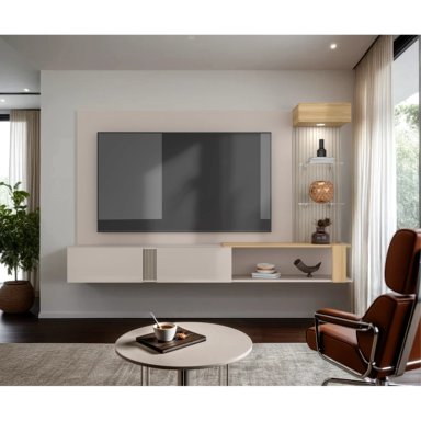 PANEL TV70' 2 PUERTAS ISOLDE 132,3X208,7X34,5 CM CAPRI Y FRESNO - 1