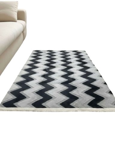 ALFOMBRA JACQUARD ANTIDESLIZANTE CON RELIEVE 200X240 CM - 1