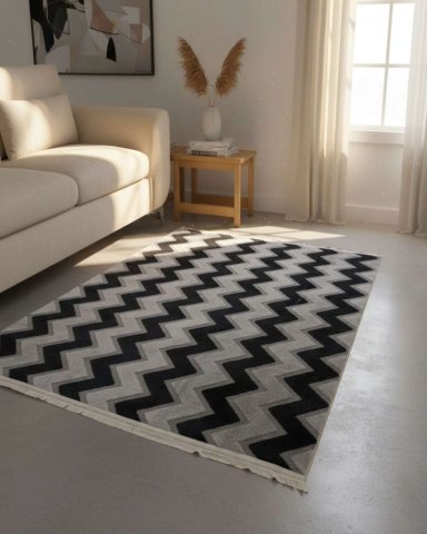 ALFOMBRA JACQUARD ANTIDESLIZANTE CON RELIEVE 200X240 CM - 4