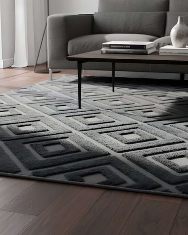ALFOMBRA JACQUARD MODERNA Y ELEGANTE 240X200 - 2