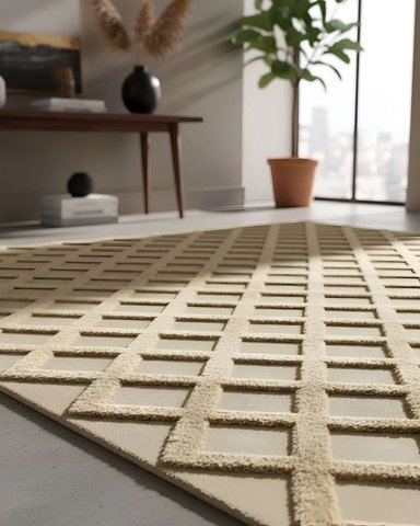 ALFOMBRA JACQUARD MODERNA Y ELEGANTE 180X200 - 1