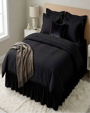 FALDON DE CAMA CON PLISADO ELEGANTE 2 PLAZAS - 5