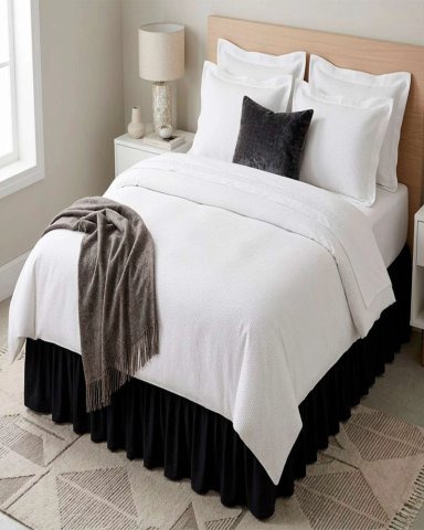 FALDON DE CAMA CON PLISADO ELEGANTE 2 PLAZAS - 6