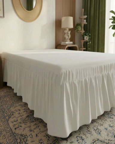 FALDON DE CAMA CON PLISADO ELEGANTE 2 PLAZAS - 3