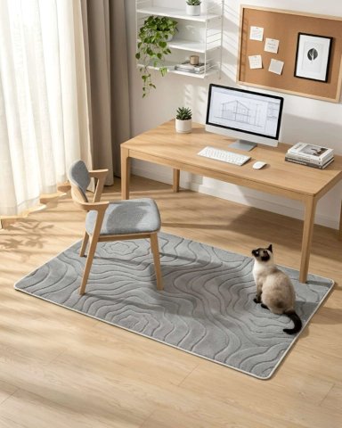ALFOMBRA DE INTERIOR ESTILO NORDICO MINIMALISTA - 1