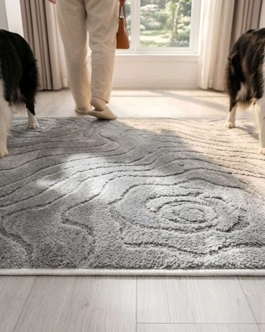 ALFOMBRA DE INTERIOR ESTILO NORDICO MINIMALISTA - 7