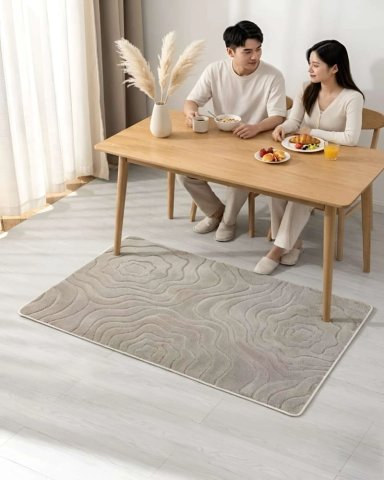 ALFOMBRA DE INTERIOR ESTILO NORDICO MINIMALISTA - 4