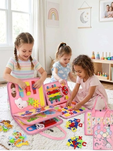 LIBRO DIDACTICO CON TABLERO DE ACTIVIDADES SENSORIAL - 1