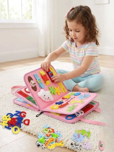 LIBRO DIDACTICO CON TABLERO DE ACTIVIDADES SENSORIAL - 2