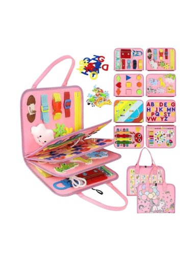 LIBRO DIDACTICO CON TABLERO DE ACTIVIDADES SENSORIAL - 3