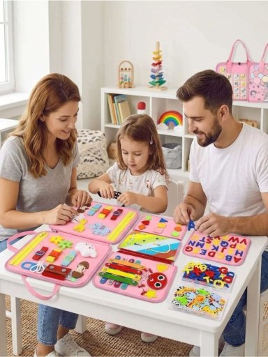 LIBRO DIDACTICO CON TABLERO DE ACTIVIDADES SENSORIAL - 4